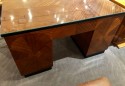 Art Deco Desk Classic Flamed Mahogany 