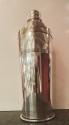 Silver Art Deco Cocktail Shaker I-gene with Ice Compartment