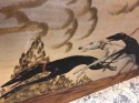 Art Deco Painting Woman and 3 Greyhounds by Yves Large