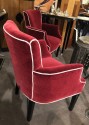 Art Deco Style Mohair Side Chairs