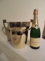 Art Nouveau Polished Brass Champagne Cooler