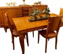 Lelu Style French Art Deco Dining Room Suite Buffet, Table 6 Chairs