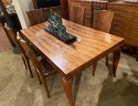 Jules Lelu French Art Deco Dining Room Suite Buffet, Table 6 Chairs