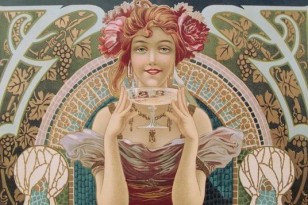 Art Nouveau Champagne Image