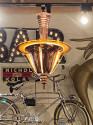 Art Deco Copper and Glass Chandelier by Petito