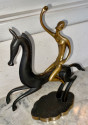 Karl Hagenauer Art Deco Woman on Horse Bronze Statue