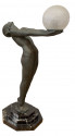 Art Deco Light Statue by Max Le Verrier called Clarte