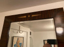 Custom Art Deco Macasar and INlday Tall Vertical Mirror