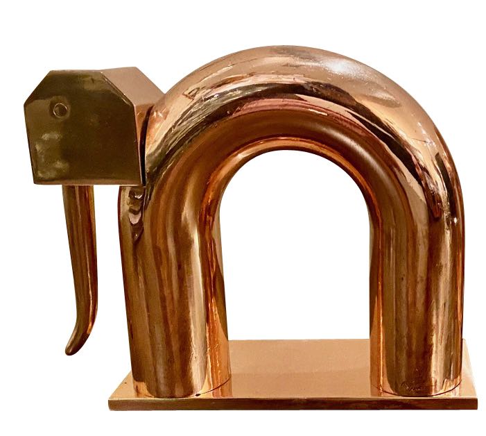 Chase Elephant Bookends by Walter Von Nessen