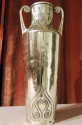 Art Nouveau Silver Vase with Hammered Details