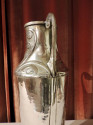 Art Nouveau Silver Vase with Hammered Details