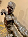 Art Deco Bronze Sculpture Male Nude Archer Hercules Victor Demanet 1925