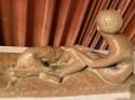 Georges Coste Art Deco terracotta of Woman with Borzoi
