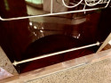 Art Deco Custom Fluted Front Stand Behind Bar with Chrome