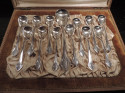 Art Nouveau Silver Dessert Spoon Set by WMF