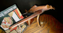 Pre-War Art Deco Wooden Airplane Stand with Picture Frame
