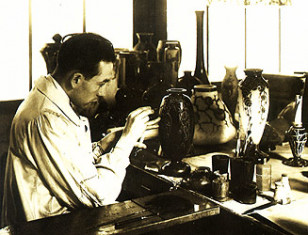 Charles Schneider in his atelier 