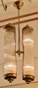 Petito Style Art Deco Chandelier Glass Tubes
