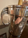 Art Deco Champagne Bucket Silver Plate with Embossed Details