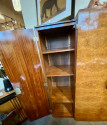French Art Deco Amboyna Burl Armoire, Book or Storage Cabinet