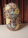 Boch Frères Art Deco Ceramic Vase with Floral Design