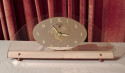 Art Deco Peach Mirrored Electric Clock