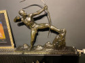 Lucien Gibert Bronze Statue 'The Archer' French Art Deco Sculpture