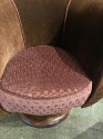 Custom French Style Art Deco Swivel Chairs Mohair