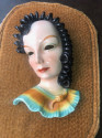 Art Deco Ceramic Face in Goldscheider Style