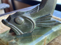 Art Deco  Bronze Sculpture of a Fish by Edouard Marcel Sandoz, 1920 French