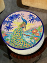 Longwy Ceramic Cloisonne Charger Artist Signed French Art Deco
