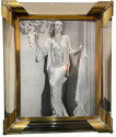 Glamorous Art Deco Glass and Brass Picture Frame