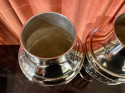 Art Nouveau Silver Pair of Urns