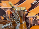 Art Deco Silver Champagne Bucket with Bakelite Handles