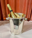 Art Deco Silver Champagne Bucket with Bakelite Handles