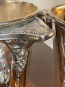Pair of Silvered Champagne Bucket with Monopole of Reims Insignia