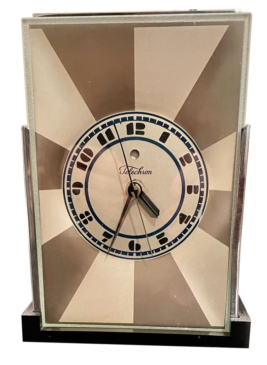 Art Deco Skyscraper Warren Telechron Clock Modernique by Paul Frankl, 1928
