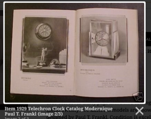 Art Deco Skyscraper Warren Telechron Clock Modernique by Paul Frankl, 1928