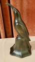 Art Deco Bronze Blue Bird Bell Sculpture by Edouard Marcel Sandoz, French