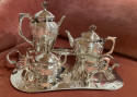 Art Nouveau Silver Tea And Coffee Set Jugendstil by WMF