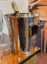 Silver Champagne Cooler with Ebony Black Handles