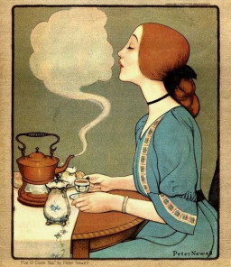 art nouveau tea time