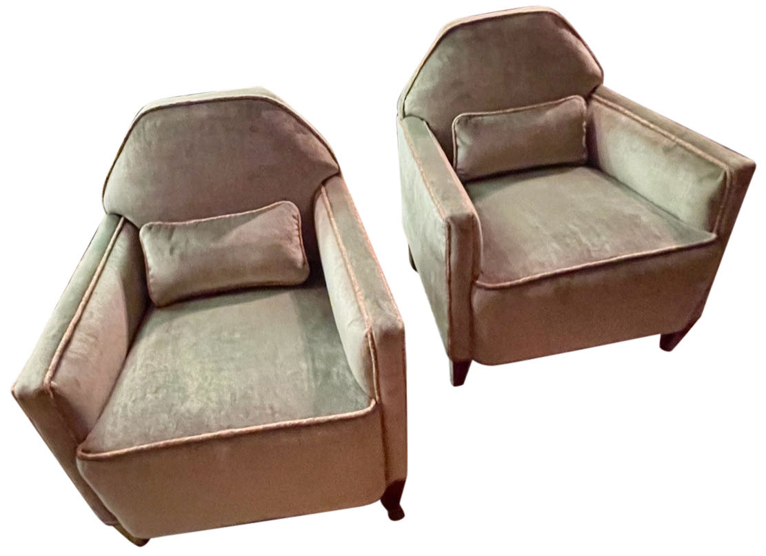 Art Deco 1930s French Modernist Club Chairs