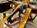 French Art Deco Bronze Panther Statue style of Secondo