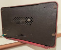 Farnsworth ET-064 AM Radio Bakelite Case Painted Red with Cloth Grille VAC TUBE 1940's 