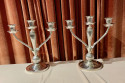 European Art Deco  925 Silver Pair of Candlesticks