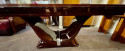 French Art Deco Rosewood Dining Table with Matching Extensions