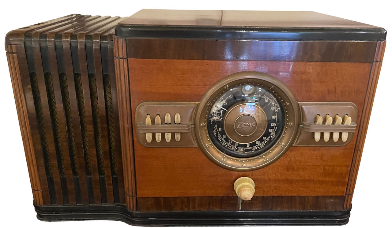 Vintage1940 Zenith 12-S-445 Shutterdial Restored Radio Bluetooth