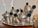 Art Deco 5 Piece Coffee and Tea Silver Plate Set