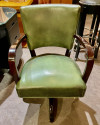 Vintage Desk Chair Restored Original Leather